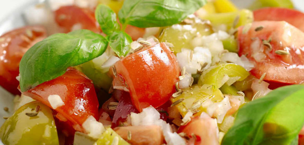 Tomatensalade met paprika